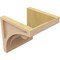 Ekena Millwork 8"W x 8"D x 8"H Wide Viola Rough Cedar Woodgrain TimberThane Corbel, Primed Tan CORUR08X08X08VIORCPR - alternate 2